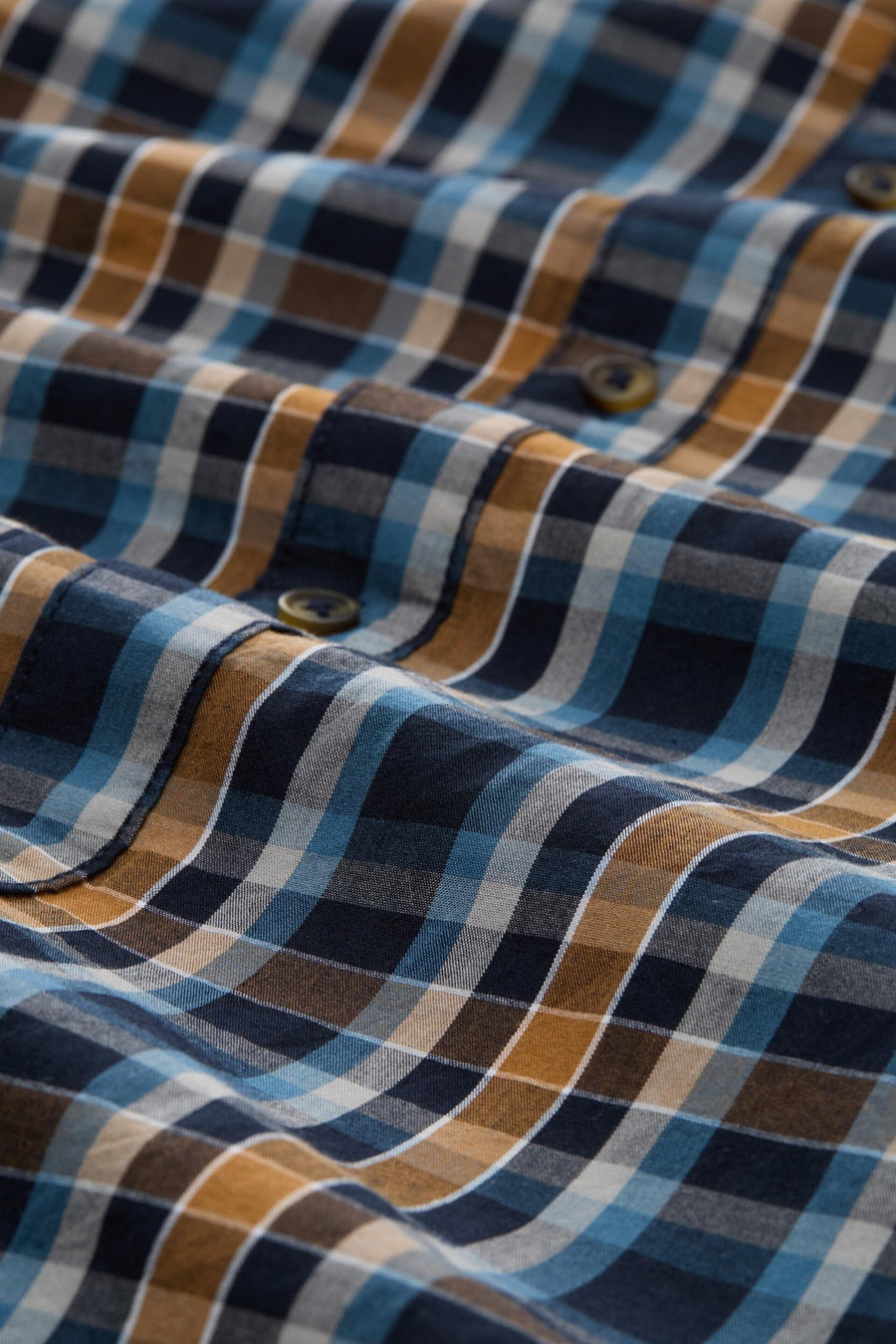 Multikleuren overhemd met lange mouwen van Tom Tailor, geruit met zichtbare knopen.