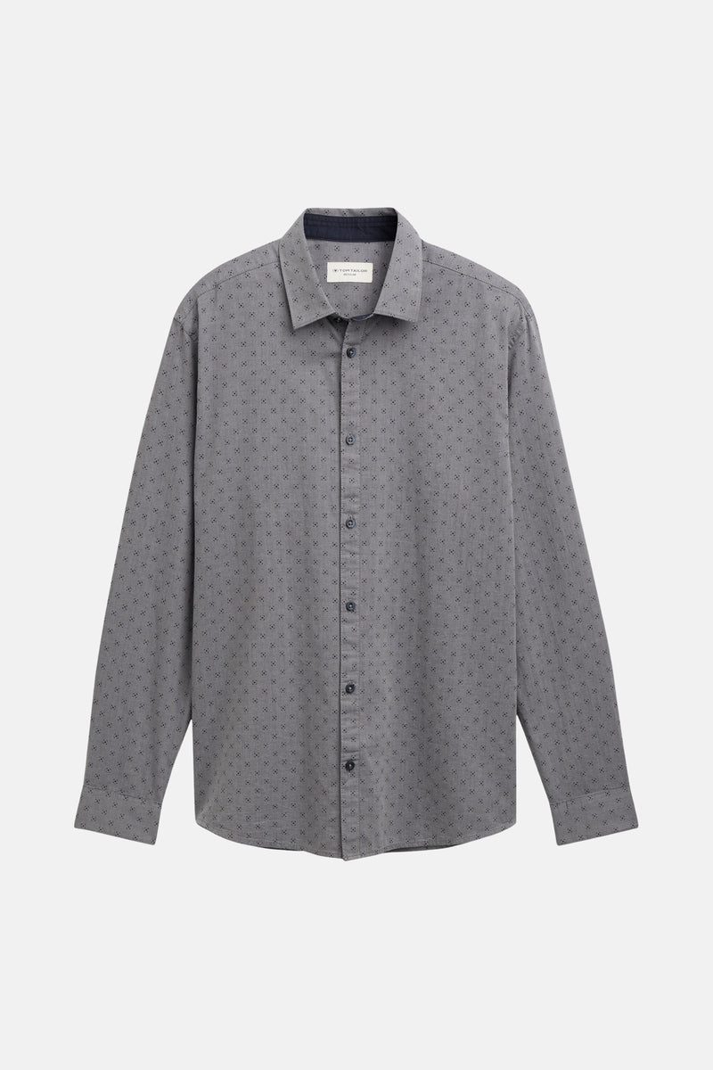 Chemise à manches longues - Gris