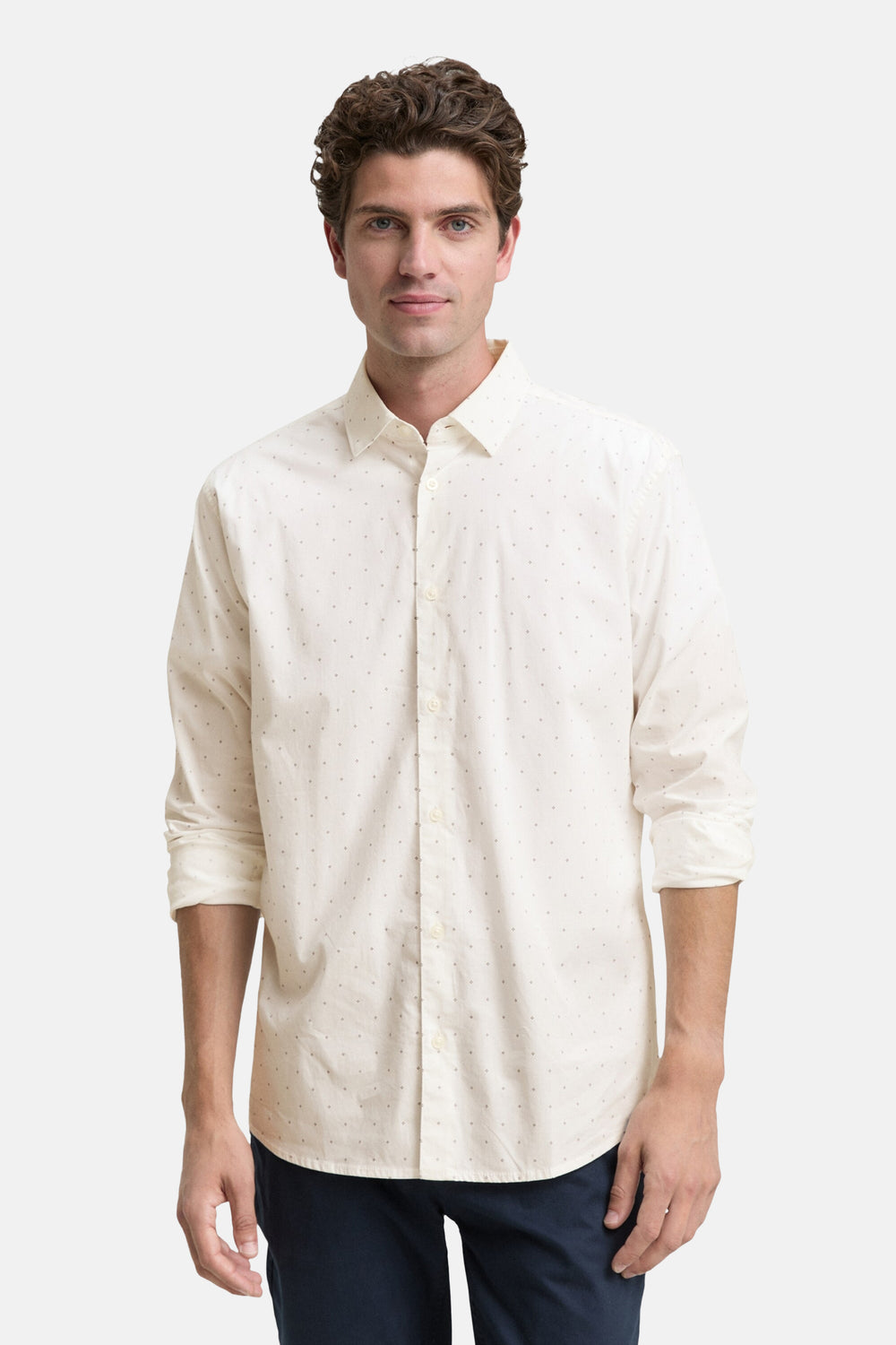 Regular fit overhemd met patroon