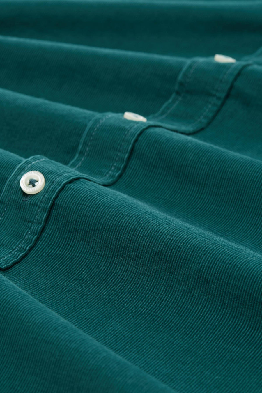 Groen overhemd met lange mouwen van Tom Tailor, met knopen, in een getextureerde stof.