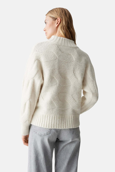 Pull met rolkraag - ecru