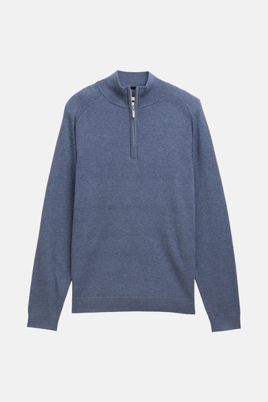 Pull met ronde hals - blauw