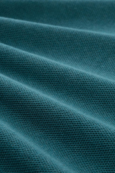 Pull à col rond vert de Tom Tailor, en maille texturée avec des plis délicats.