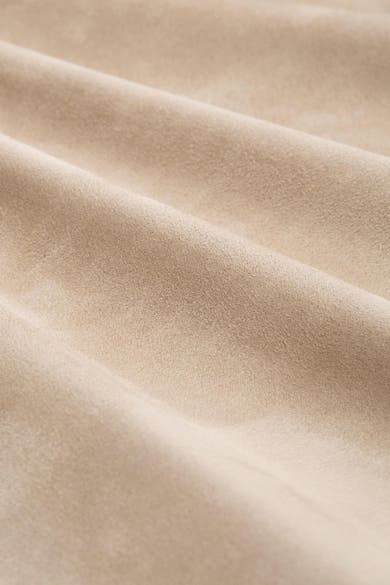 Korte beige jas van Tom Tailor, van zachte, licht gestructureerde stof, met subtiele plooien.