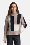 Pull col montant multicolore - Tom Tailor