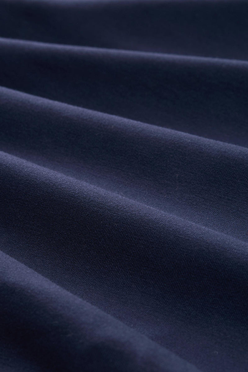 Shirt met lange mouwen in een materialenmix