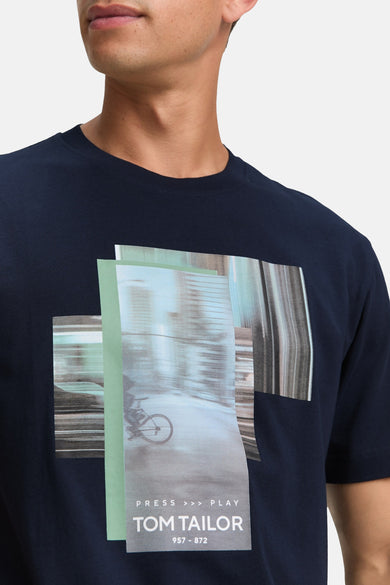 T-shirt met korte mouwen - blauw