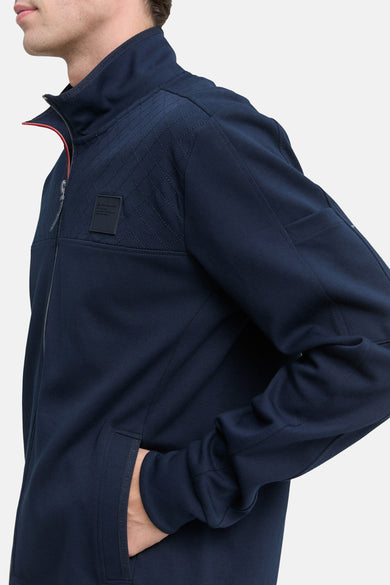 Sweatjack met opstaande kraag