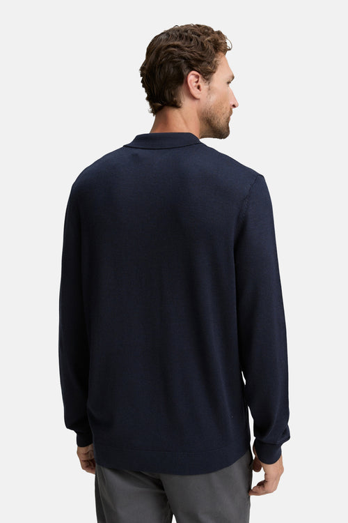 Gebreide polo van viscose