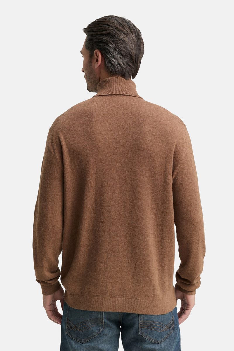 Trui met col en kasjmiergehalte