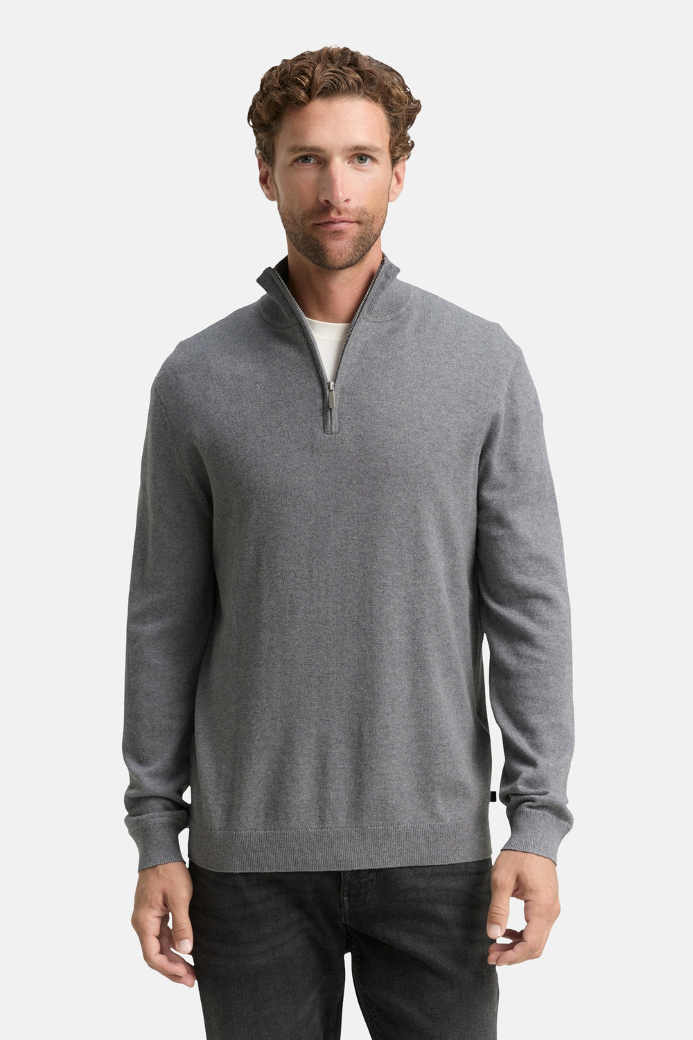 Pull col roulé gris - Tom Tailor