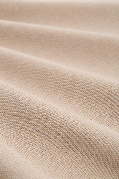 Pull met ronde hals - beige