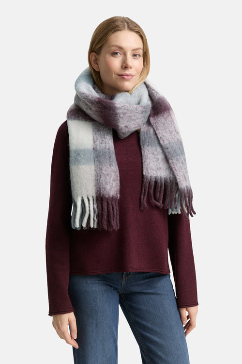 Sjaal met ruitjespatroon