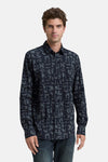 Slim fit overhemd met stretch