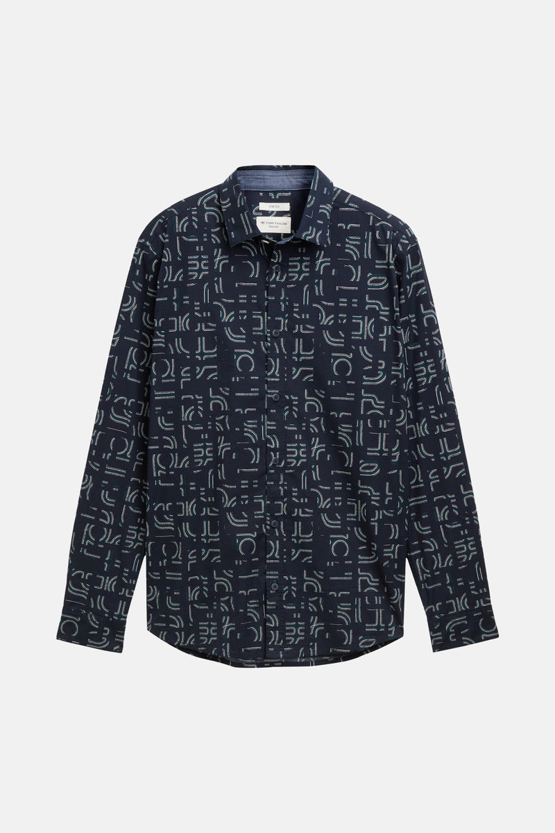 Hemd (lange mouwen) blauw - Tom Tailor