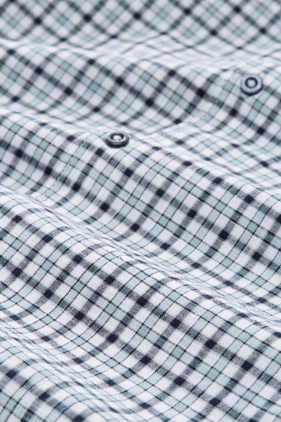 Chemise à manches longues multicolore de Tom Tailor avec motif à carreaux et boutons apparents.
