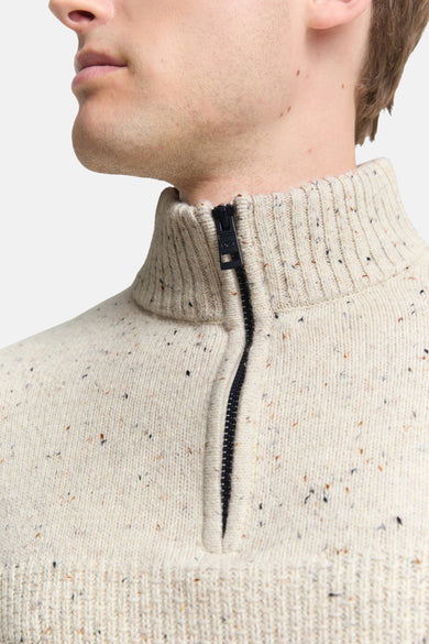 Pull met rolkraag - ecru