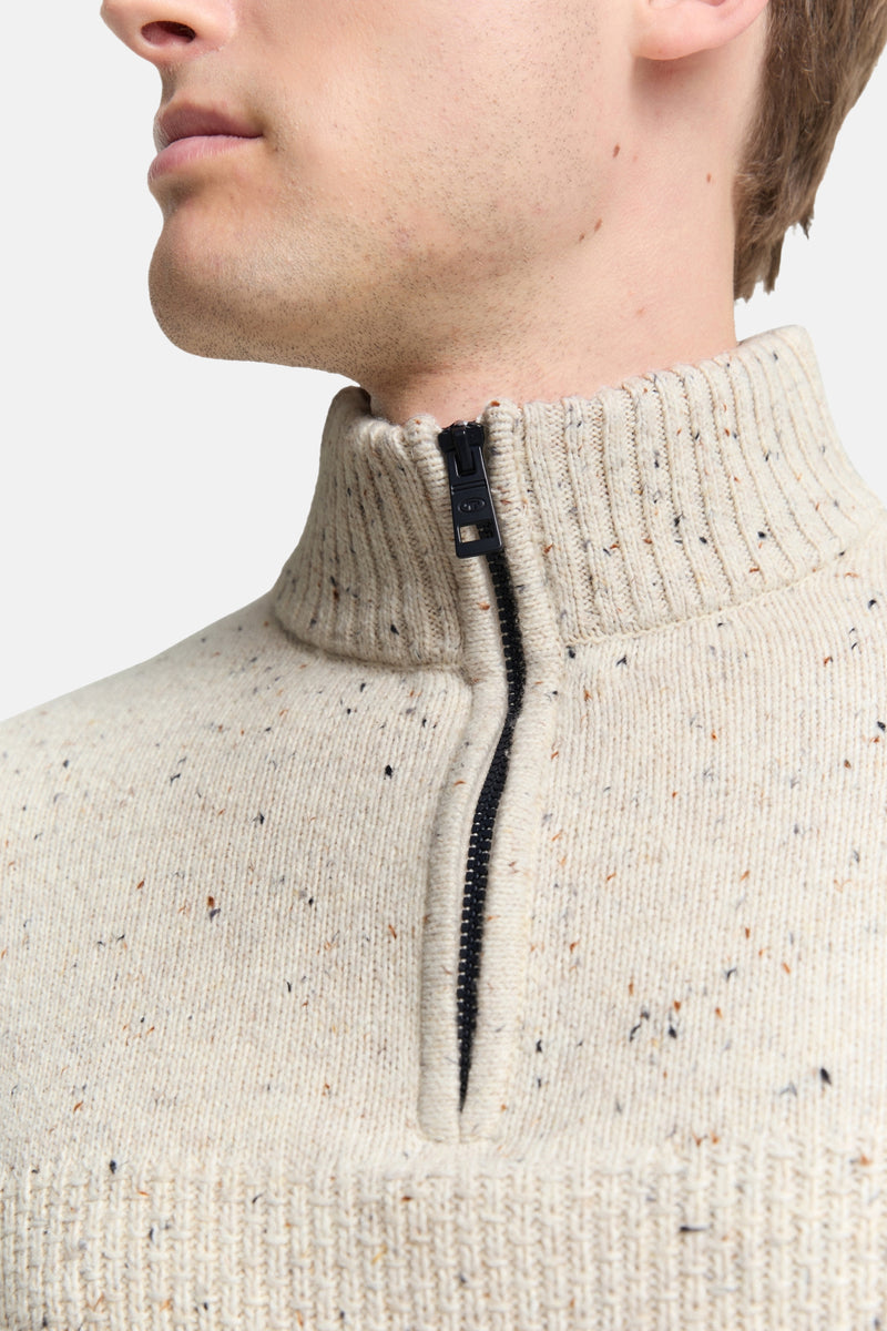 Pull met rolkraag - ecru