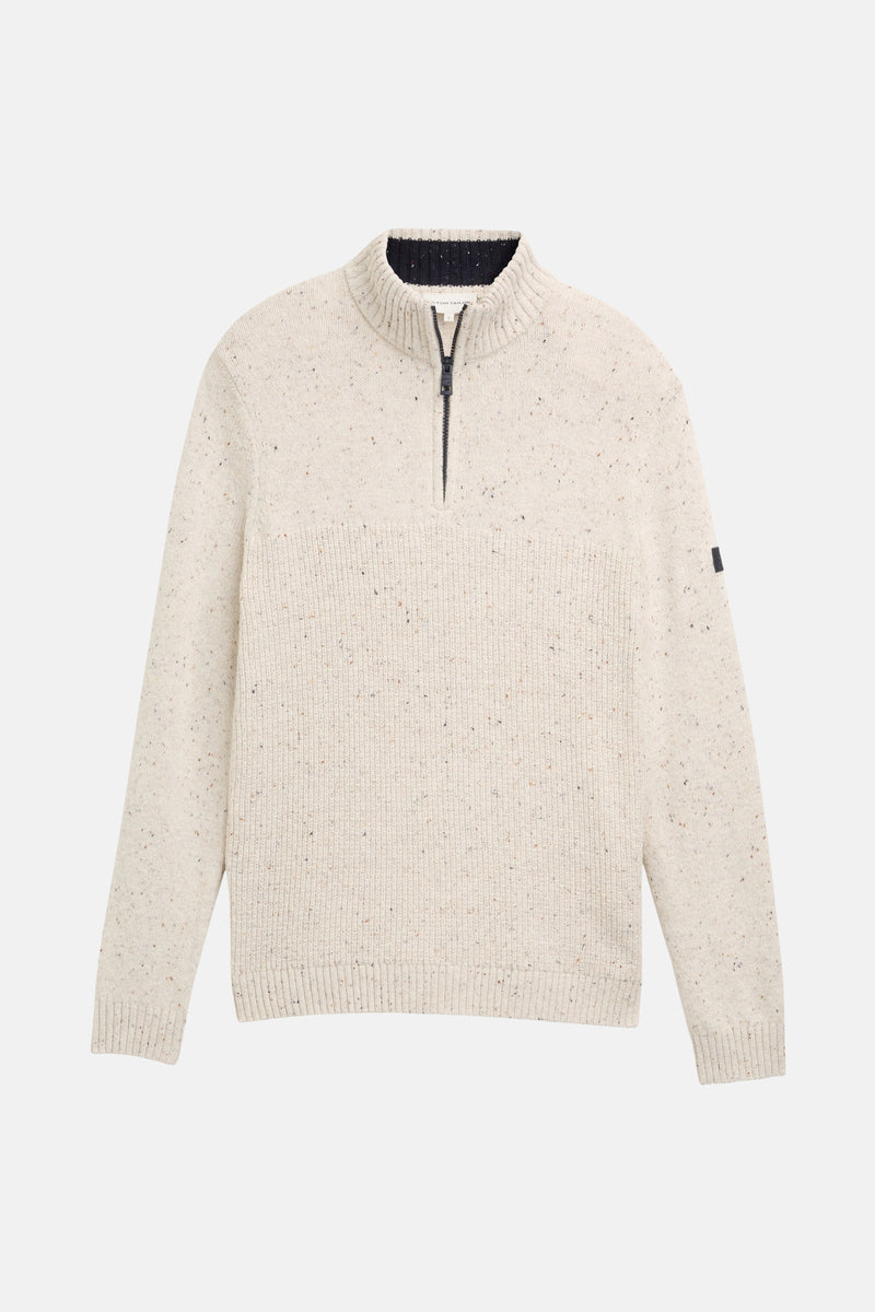 Pull met rolkraag - ecru