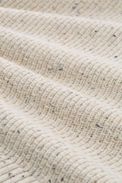 Ecru coltrui van Tom Tailor, in een getextureerde breistijl met kleuraccenten.