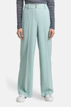 Pantalon de costume vert menthe de Tom Tailor, à jambes larges et coupe tailleur.