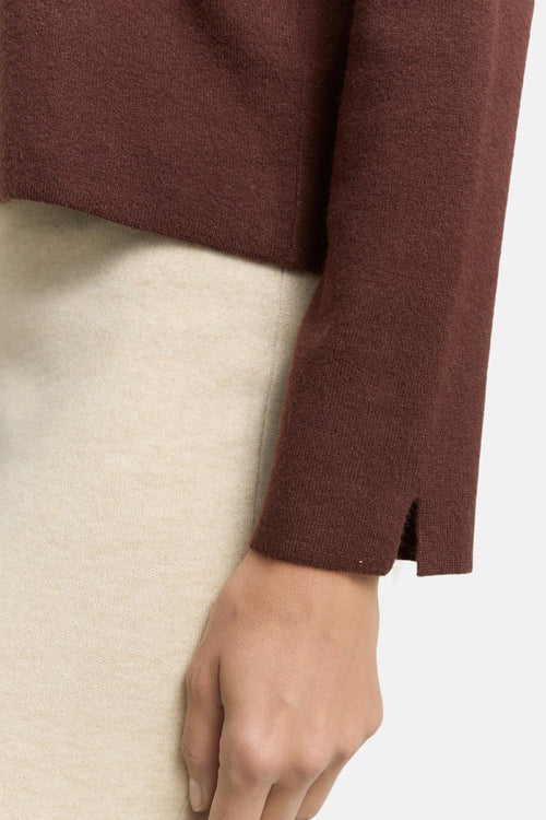 Pull col rond brun - Tom Tailor