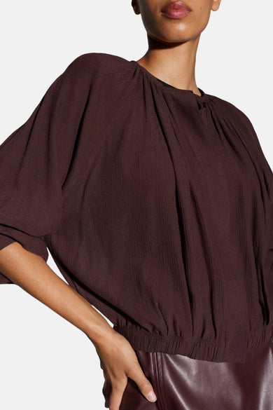 Blouse (lange mouwen) rood - OPUS