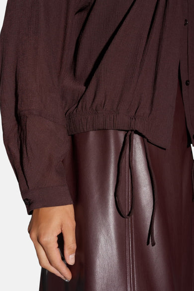 Blouse (lange mouwen) rood - OPUS