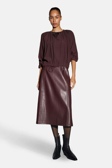 Blouse (lange mouwen) rood - OPUS