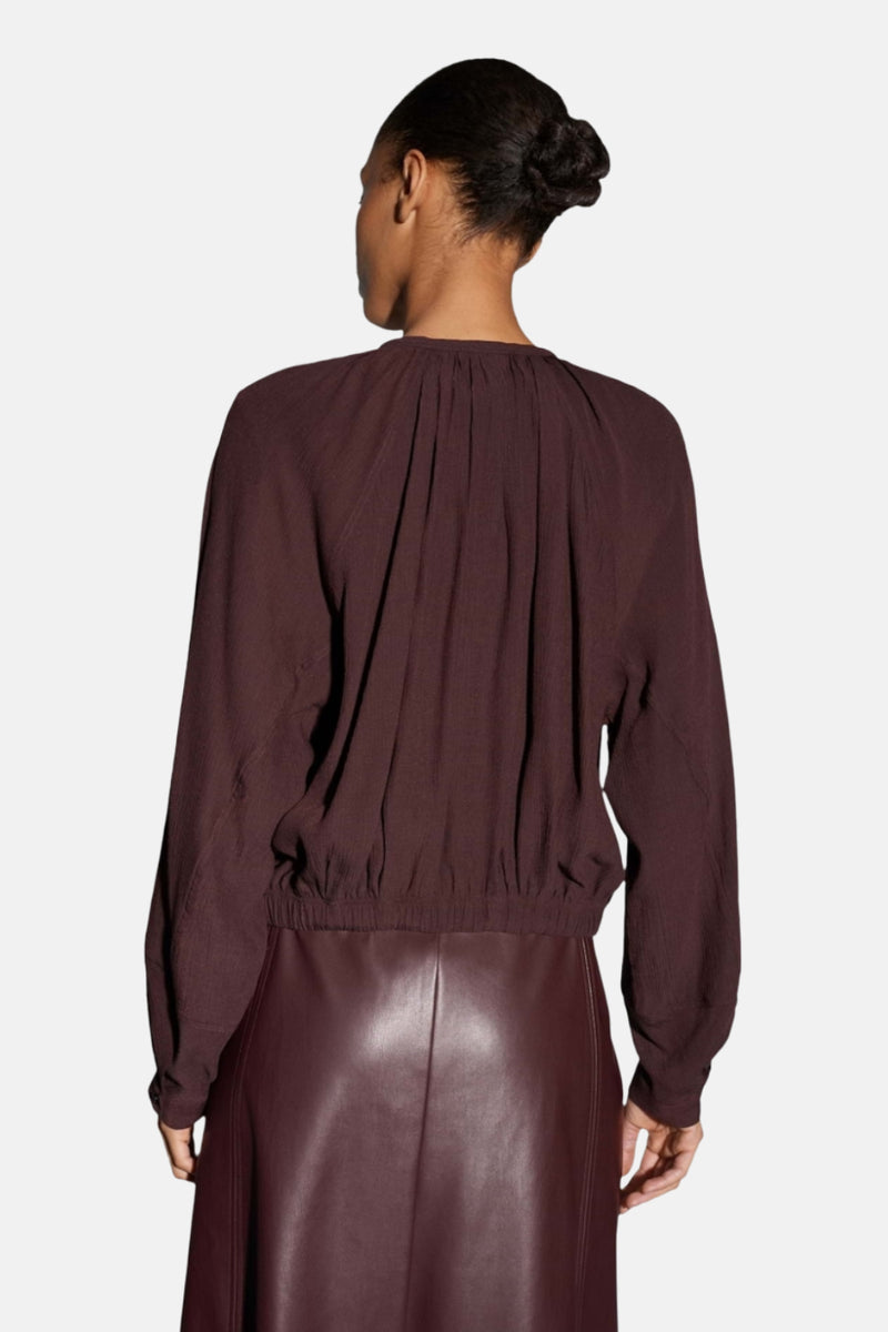 Blouse (lange mouwen) rood - OPUS