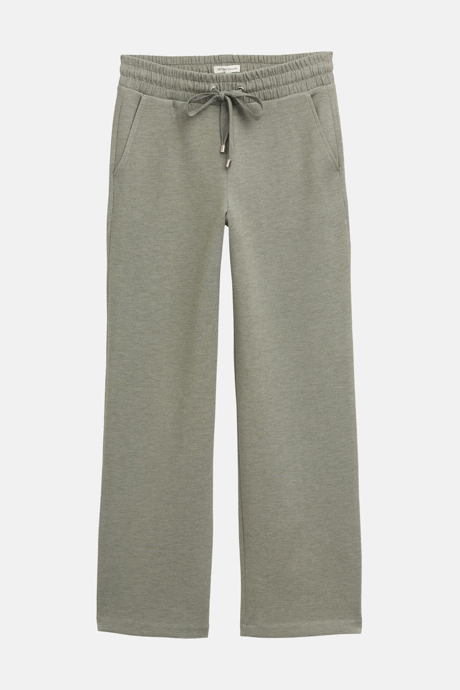 Jogging vert de Tom Tailor, avec cordon de serrage à la taille et poches latérales.
