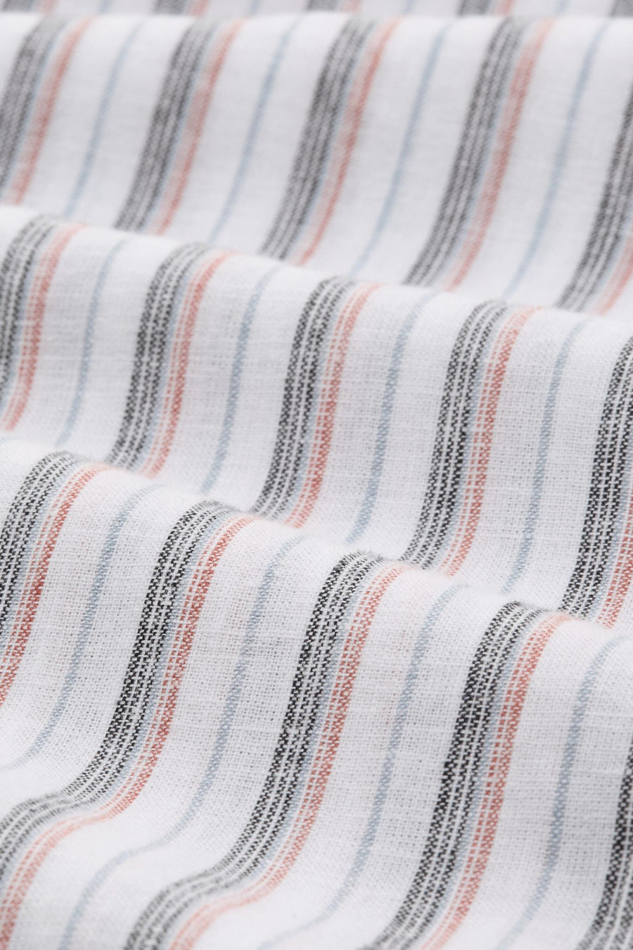 Multikleurig overhemd met lange mouwen van Tom Tailor met streepdessin en geplooide textuur.