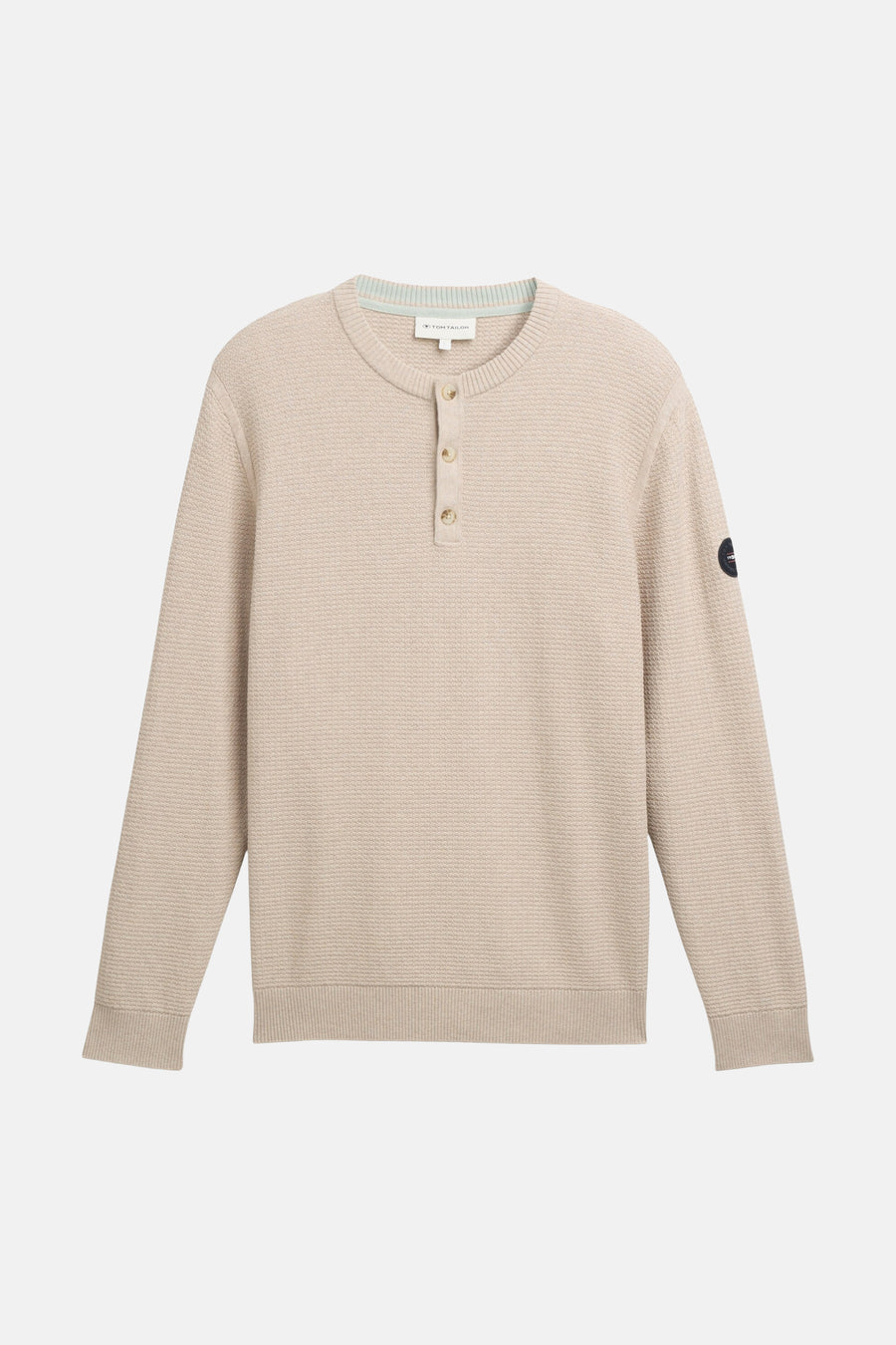 Pull à col rond - beige
