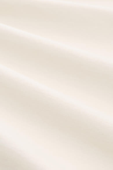 Wit T-shirt met korte mouwen van Tom Tailor, van getextureerde en licht geplooide stof.