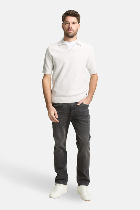 Polo à manches courtes - écru