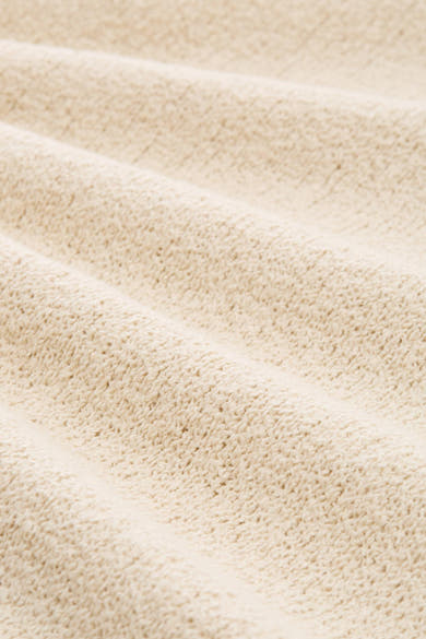 Beige top van Tom Tailor, in getextureerde stof met zachte plooien en een natuurlijke tint.