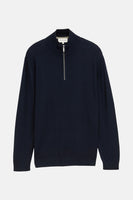 Pull à col rond - bleu