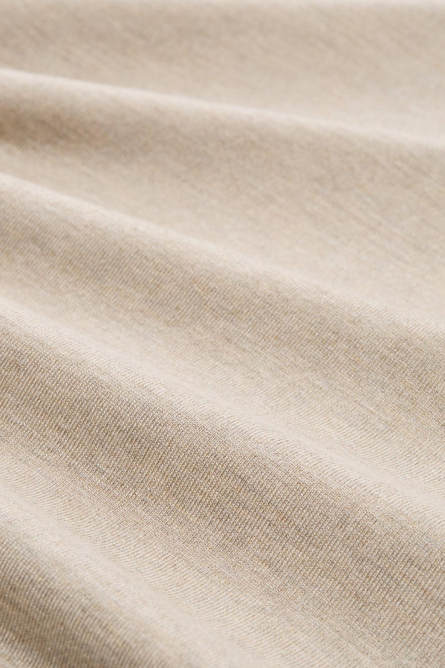 Pull à col rond beige par Tom Tailor en tricot texturé avec effet de drapé.