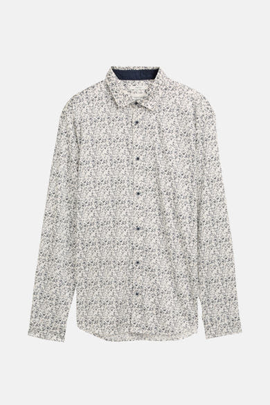 Multikleuren overhemd met lange mouwen van Tom Tailor met een all-over bloemenprint.