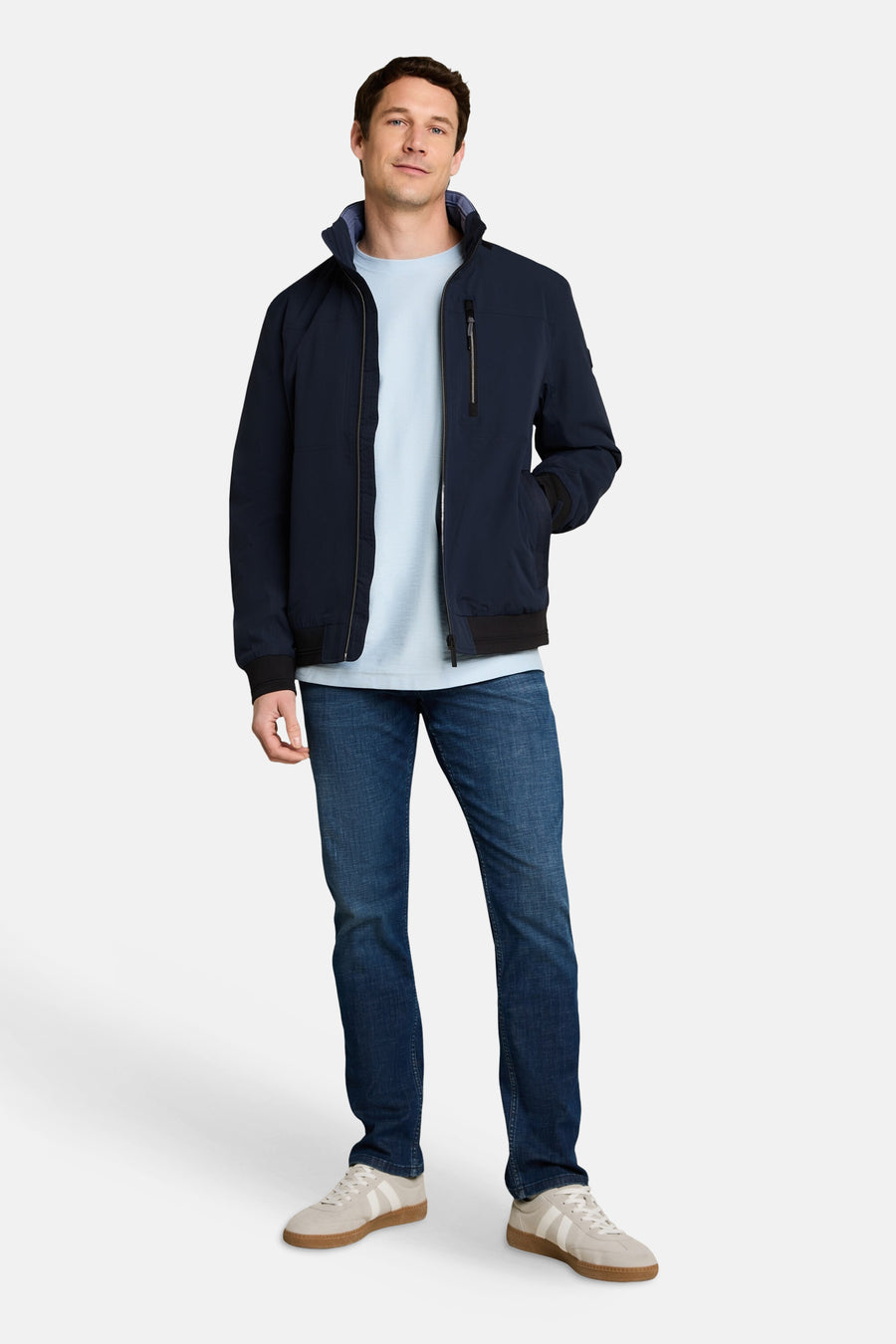 Korte jas - blauw