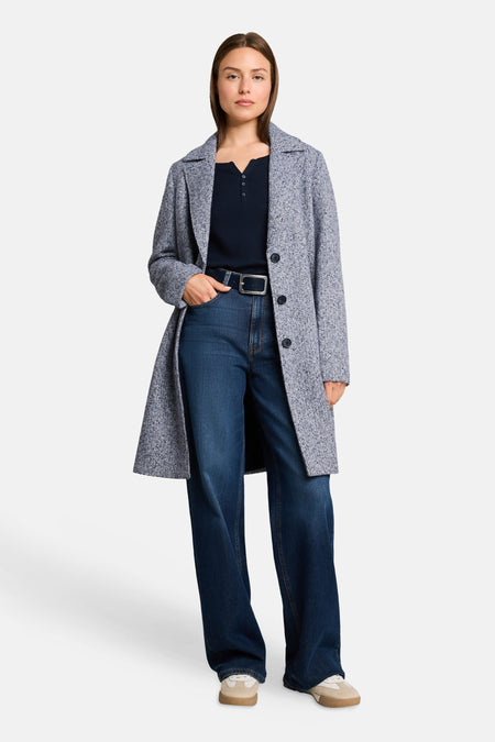 Veste longue - bleu