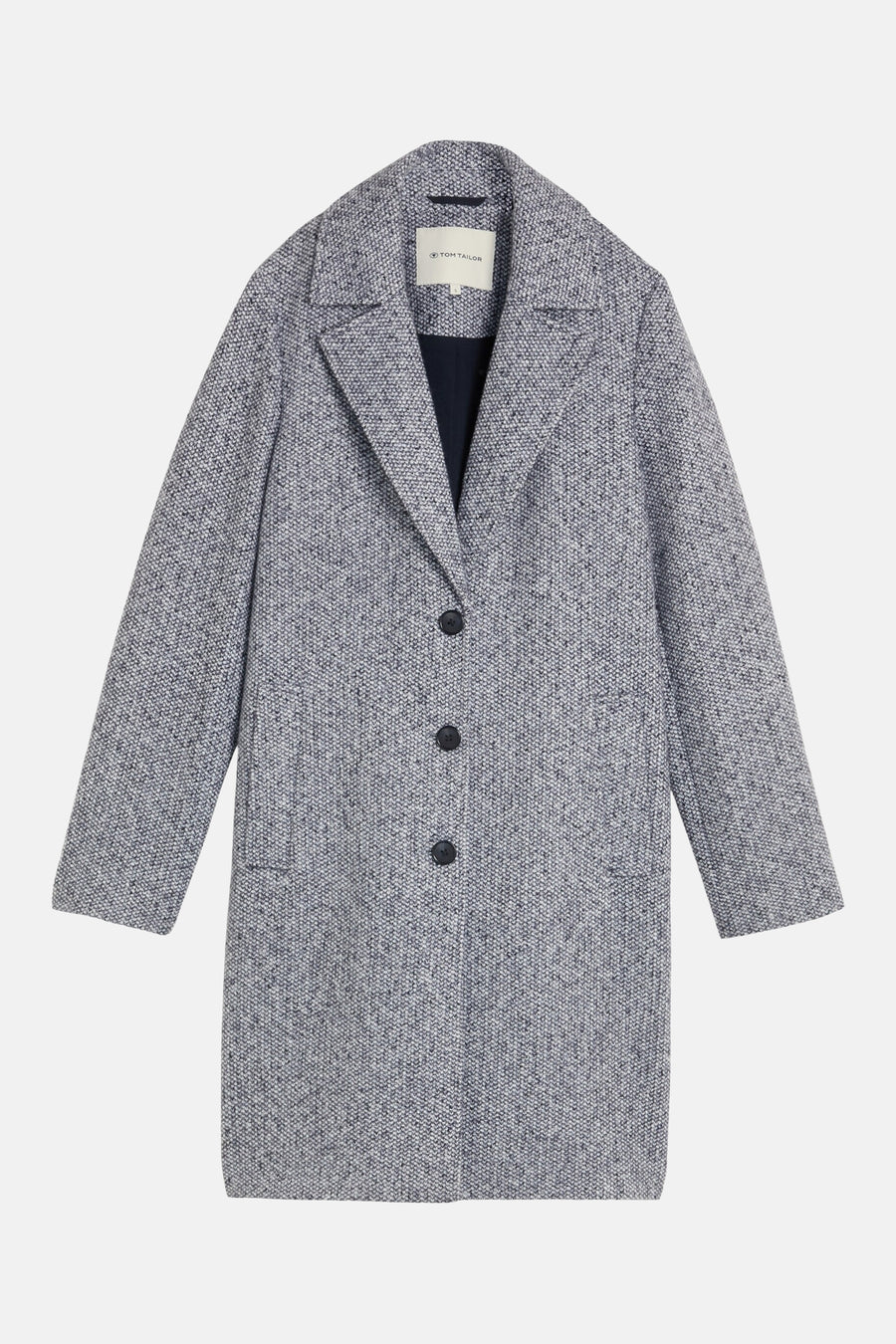Lange jas blauw - Tom Tailor