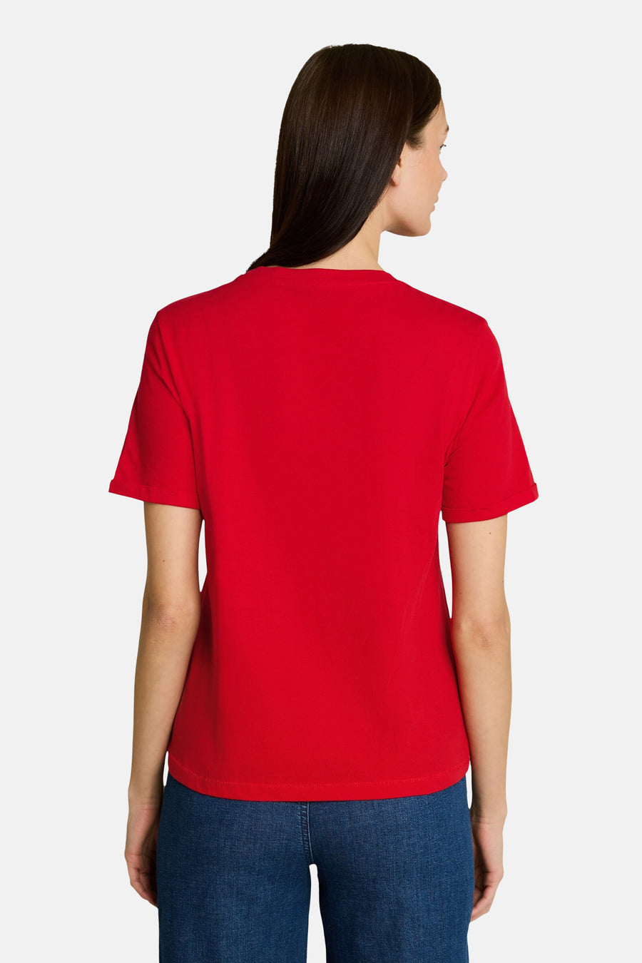 Top uni manches courtes rouge - Tom Tailor