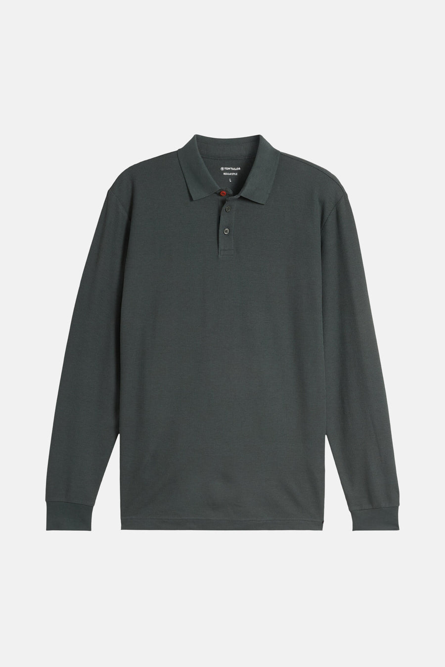 Polo met lange mouwen - olive
