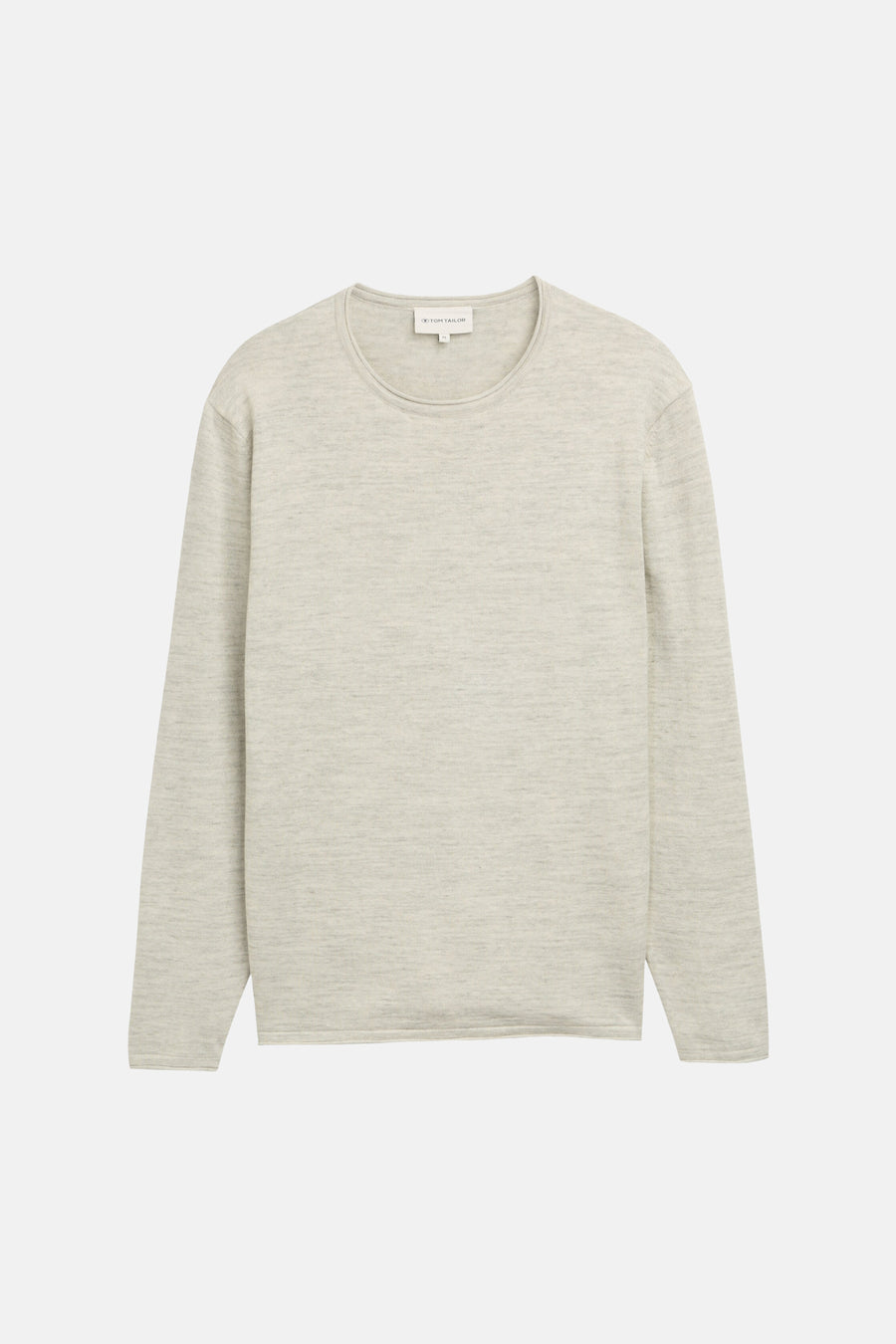 Pull à col rond - Gris