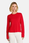 Trui met ronde hals rood - Tom Tailor