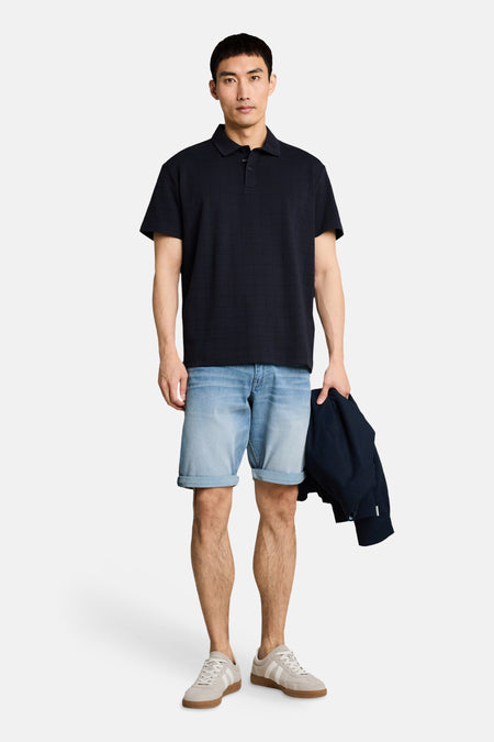 Polo met korte mouwen - blauw