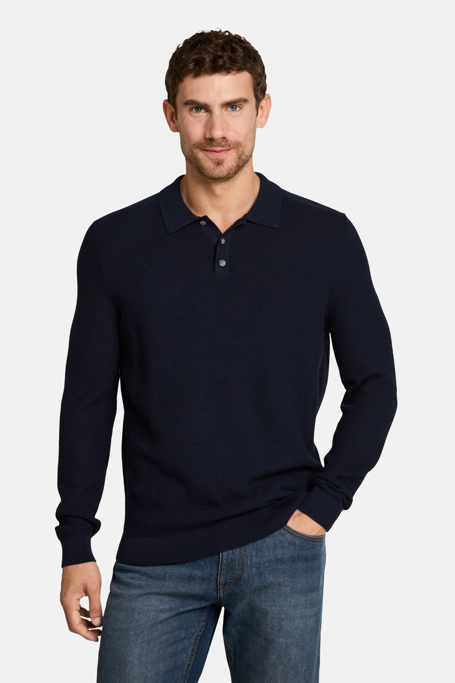 Trui met ronde hals blauw - Tom Tailor