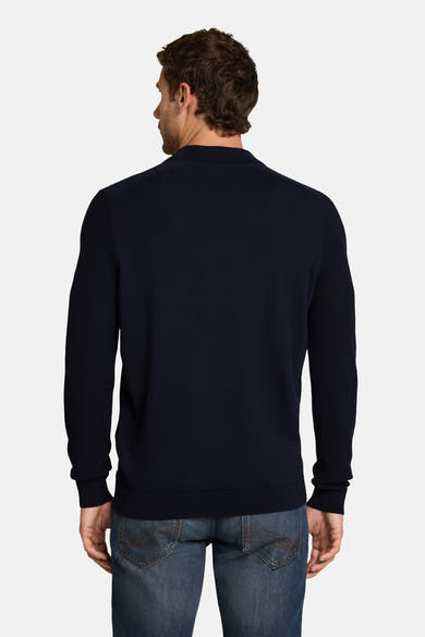 Trui met ronde hals blauw - Tom Tailor
