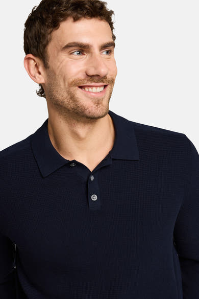 Trui met ronde hals blauw - Tom Tailor